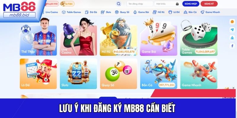 Lưu ý khi đăng ký MB88 cần biết