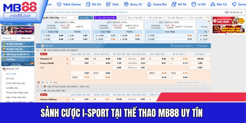 I-Sport - Sảnh Thể thao uy tín hàng đầu tại Nhà cái